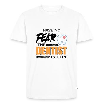 dentist - Men's Premium Organic T-Shirt - white - Front - Nico (187cm)