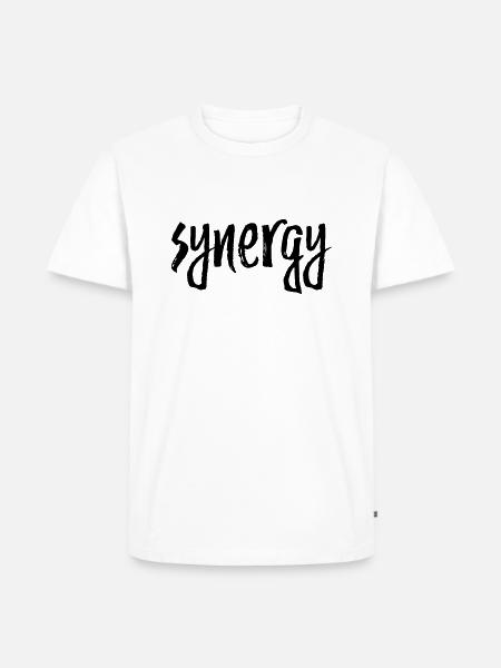 Synergy - Men's Premium Organic T-Shirt - white