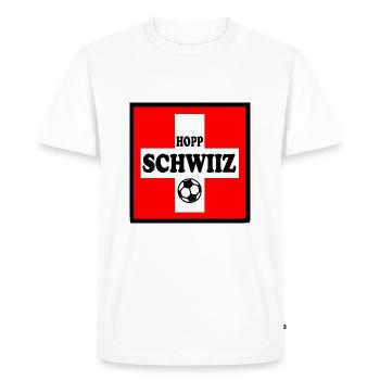 Suisse - T-shirt Premium bio Homme - blanc - Devant - Nico (187cm)