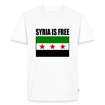 Drapeau de la Syrie - T-shirt Premium bio Homme - blanc - Devant - Nico (187cm)