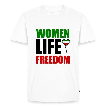 Women life freedom - T-shirt Premium bio Homme - blanc - Devant - Nico (187cm)