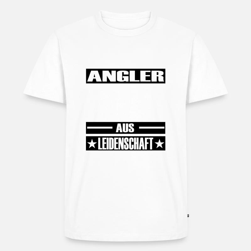 Angeln - Männer Premium Bio T-Shirt - Weiß