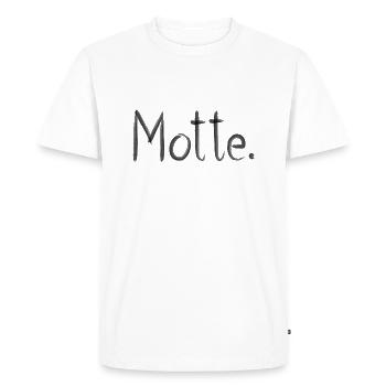 MOTH - Men's Premium Organic T-Shirt - white - Front - Nico (187cm)