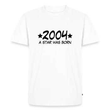 2004 a star was born (fr) - T-shirt Premium bio Homme - blanc - Devant - Nico (187cm)