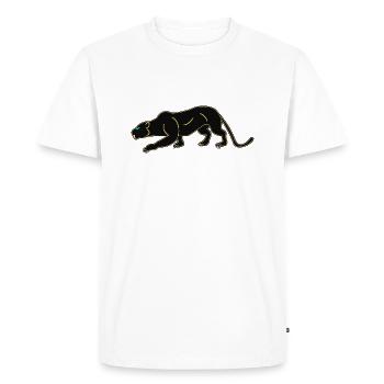 Panthères noires - T-shirt Premium bio Homme - blanc - Devant - Nico (187cm)