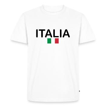Italy - Men's Premium Organic T-Shirt - white - Front - Nico (187cm)