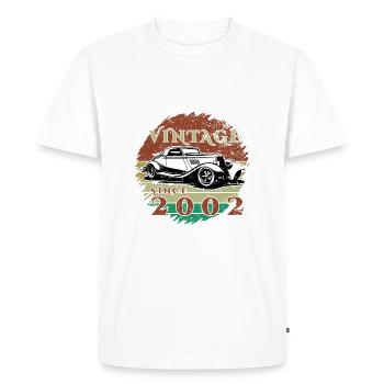 22ème Anniversaire Un Classique - Millésime depuis 2002 - T-shirt Premium bio Homme - blanc - Devant - Nico (187cm)