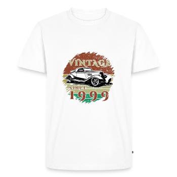 25ème Anniversaire Un Classique - Millésime depuis 1999 - T-shirt Premium bio Homme - blanc - Devant - Nico (187cm)
