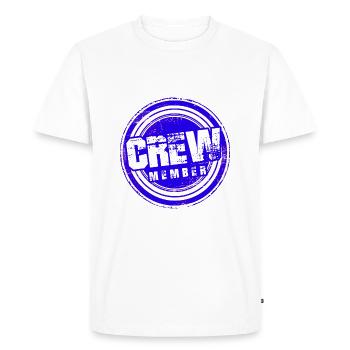 Crew Member - Men's Premium Organic T-Shirt - white - Front - Nico (187cm)