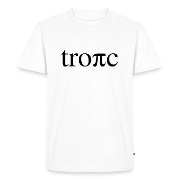 tropique tropical - T-shirt Premium bio Homme - blanc - Devant - Nico (187cm)