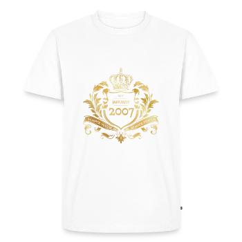 18th Birthday Semper Verum - Established 01/2007 - Men's Premium Organic T-Shirt - white - Front - Nico (187cm)