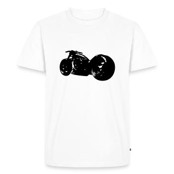 motorcycle big roue1 - Men's Premium Organic T-Shirt - white - Front - Nico (187cm)