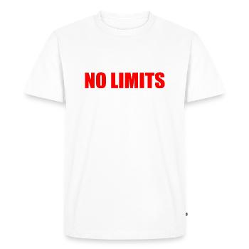 No limits - T-shirt Premium bio Homme - blanc - Devant - Nico (187cm)
