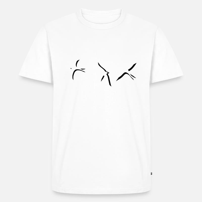 Schwalbe - Männer Premium Bio T-Shirt - Weiß