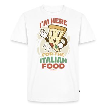 Italy Italian Flag Italia Gift - Men's Premium Organic T-Shirt - white - Front - Nico (187cm)