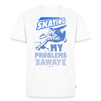 Skateboarding skating cool guys - Men's Premium Organic T-Shirt - white - Front - Nico (187cm)