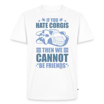 Corgi Enfant - T-shirt Premium bio Homme - blanc - Devant - Nico (187cm)