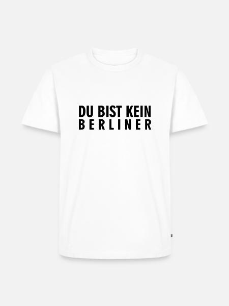 DBK Berliner - Männer Premium Bio T-Shirt - Weiß