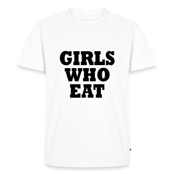 Girls who eat - T-shirt Premium bio Homme - blanc - Devant - Nico (187cm)