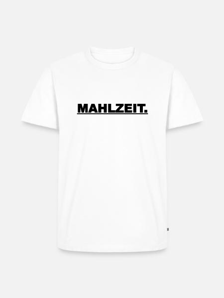 Mahlzeit - Männer Premium Bio T-Shirt - Weiß