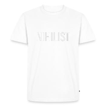 Nihilist - Men's Premium Organic T-Shirt - white - Front - Nico (187cm)