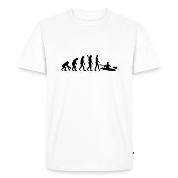 Évolution Kayak - T-shirt Premium bio Homme - blanc - Devant - Nico (187cm)
