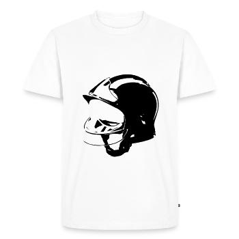 firefighter helmet f1 - Men's Premium Organic T-Shirt - white - Front - Nico (187cm)