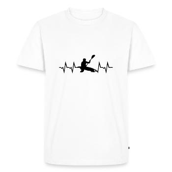 Kayak Heartbeat - T-shirt Premium bio Homme - blanc - Devant - Nico (187cm)