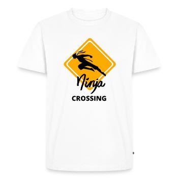 Passage Ninja - T-shirt Premium bio Homme - blanc - Devant - Nico (187cm)