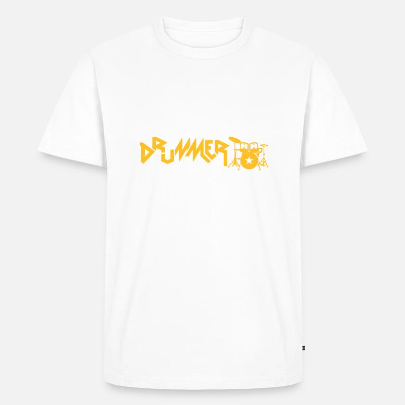 drummer - Männer Premium Bio T-Shirt - undefined
