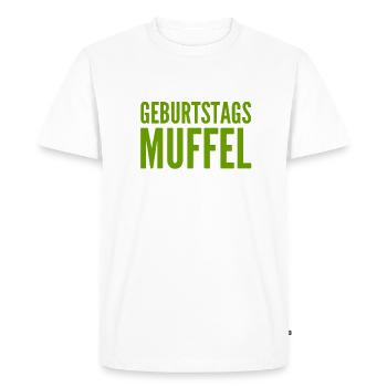 not a birthday anymore - Men's Premium Organic T-Shirt - white - Front - Nico (187cm)