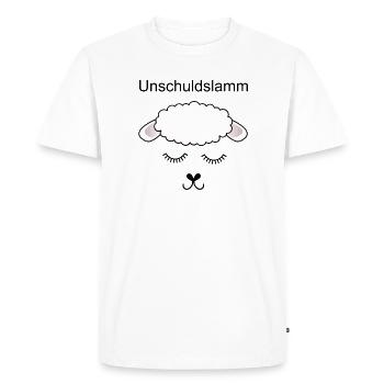 Innocence gift idea girlfriend girlfriend child - Men's Premium Organic T-Shirt - white - Front - Nico (187cm)
