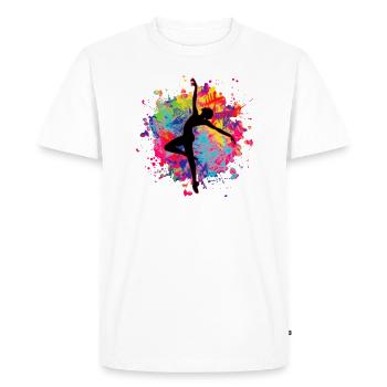 Dance - Men's Premium Organic T-Shirt - white - Front - Nico (187cm)