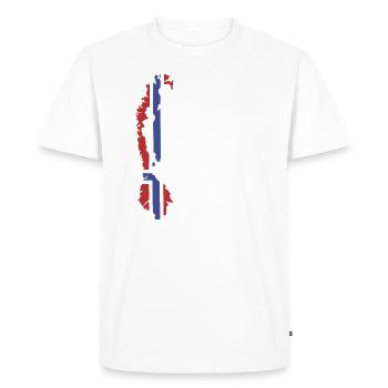 Norway Flag / Map - Men's Premium Organic T-Shirt - white - Front - Nico (187cm)