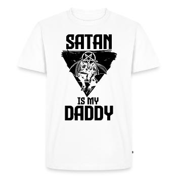 Satanisme - T-shirt Premium bio Homme - blanc - Devant - Nico (187cm)