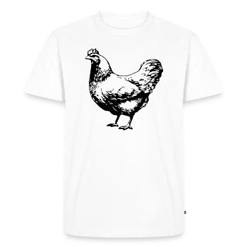 chicken - T-shirt Premium bio Homme - blanc - Devant - Nico (187cm)