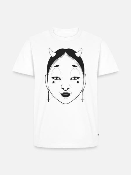 NOH mask 2 - Männer Premium Bio T-Shirt - Weiß