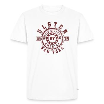 Ulster, État de New York | Voyage à New York et cadeau souvenir - T-shirt Premium bio Homme - blanc - Devant - Nico (187cm)