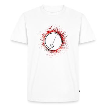 Symbole du sport de golf - T-shirt Premium bio Homme - blanc - Devant - Nico (187cm)