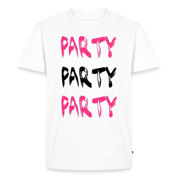Party - T-shirt Premium bio Homme - blanc - Devant - Nico (187cm)