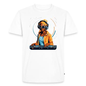 Le mix parfait pour votre musique - T-shirt Premium bio Homme - blanc - Devant - Nico (187cm)