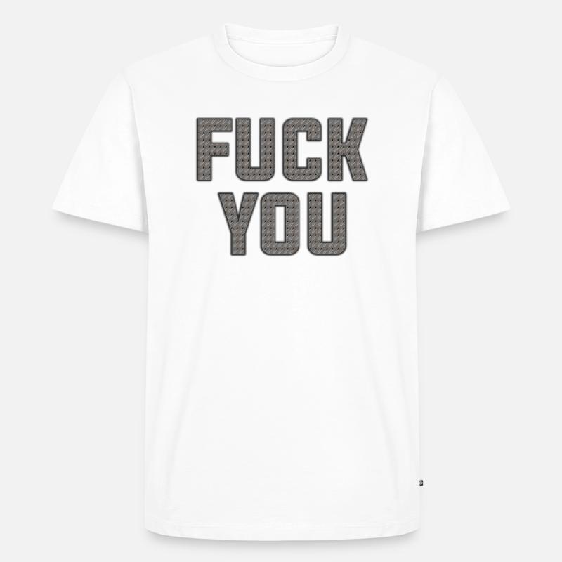 FICK DICH - Männer Premium Bio T-Shirt - Weiß