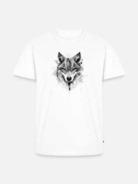 Lone Wolf - Men's Premium Organic T-Shirt - white