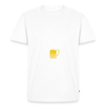 Jamais sans ma blonde - T-shirt Premium bio Homme - blanc - Devant - Nico (187cm)