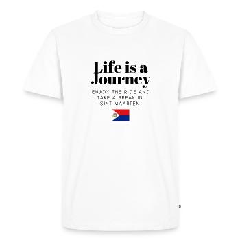 Holiday Sint Maarten - Men's Premium Organic T-Shirt - white - Front - Nico (187cm)