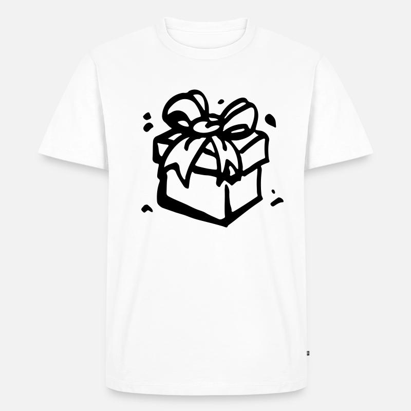 Gift Box / gift box - present - Men's Premium Organic T-Shirt - white