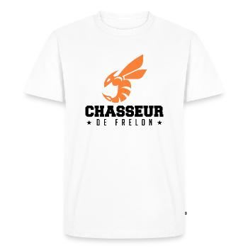 Chasseur de frelon Humour Frelon Asiatique Drôle - T-shirt Premium bio Homme - blanc - Devant - Nico (187cm)