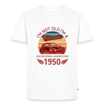 Je ne suis pas vieux - T-shirt Premium bio Homme - blanc - Devant - Nico (187cm)