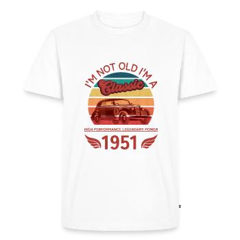Je ne suis pas vieux - T-shirt Premium bio Homme - blanc - Devant - Nico (187cm)