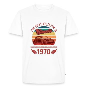 Je ne suis pas vieux - T-shirt Premium bio Homme - blanc - Devant - Nico (187cm)